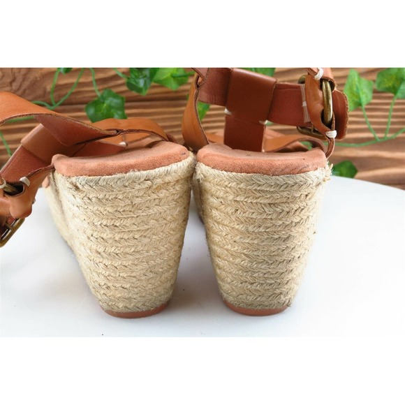 Lucky Brand Sz 9 M Brown Gladiator‎ Leather Women Sandals - Picture 5 of 7